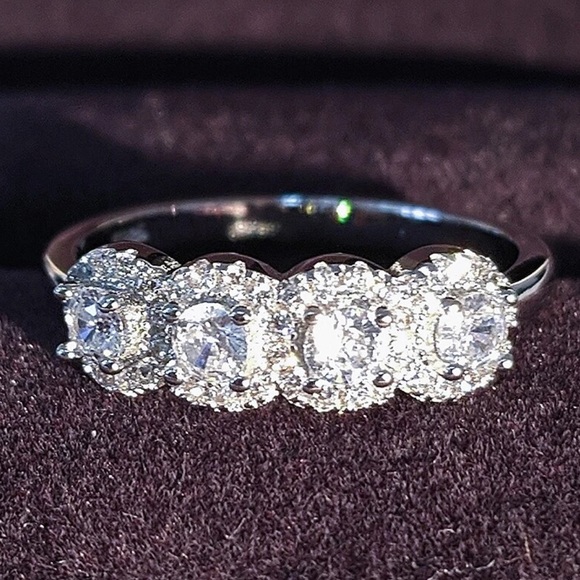 New Eternity Band 925 Sterling Silver Ring - Picture 2 of 6
